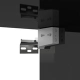 NNEVL TV Cabinet High Gloss Black 80x30x30 cm Chipboard