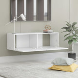 NNEVL TV Cabinet White 100x30x30 cm Engineered Wood