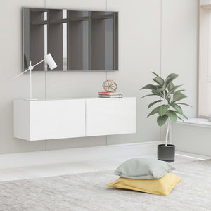 NNEVL TV Cabinet White 100x30x30 cm Engineered Wood