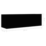 NNEVL TV Cabinet Black 100x30x30 cm Chipboard