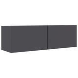 NNEVL TV Cabinet Grey 100x30x30 cm Chipboard