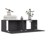 NNEVL TV Cabinet Grey 100x30x30 cm Chipboard