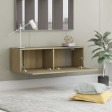NNEVL TV Cabinet Sonoma Oak 100x30x30 cm Engineered Wood