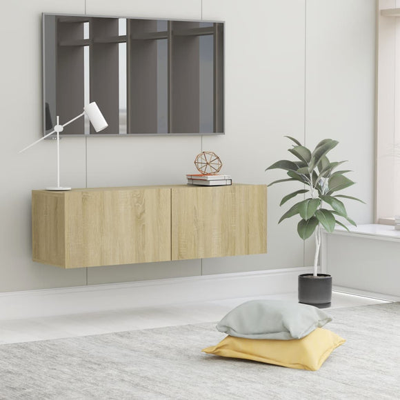 NNEVL TV Cabinet Sonoma Oak 100x30x30 cm Engineered Wood