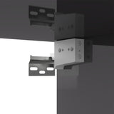 NNEVL TV Cabinet High Gloss Grey 100x30x30 cm Chipboard