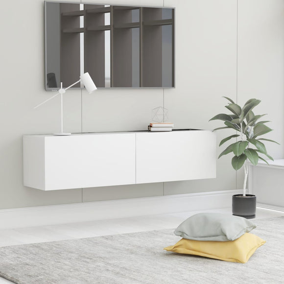 NNEVL TV Cabinet White 120x30x30 cm Engineered Wood
