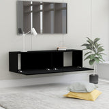 NNEVL TV Cabinet Black 120x30x30 cm Engineered Wood