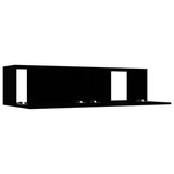 NNEVL TV Cabinet Black 120x30x30 cm Engineered Wood