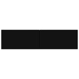 NNEVL TV Cabinet Black 120x30x30 cm Engineered Wood