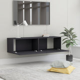 NNEVL TV Cabinet Grey 120x30x30 cm Chipboard
