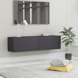 NNEVL TV Cabinet Grey 120x30x30 cm Chipboard