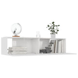 NNEVL TV Cabinet High Gloss White 120x30x30 cm Chipboard
