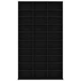 NNEVL CD Cabinet Black 102x16x177.5 cm Engineered Wood