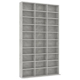 NNEVL CD Cabinet Concrete Grey 102x16x177.5 cm Engineered Wood