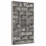 NNEVL CD Cabinet Concrete Grey 102x16x177.5 cm Engineered Wood