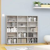 NNEVL CD Cabinet Concrete Grey 102x23x89.5 cm Chipboard