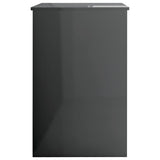 NNEVL Desk High Gloss Grey 100x50x76 cm Chipboard