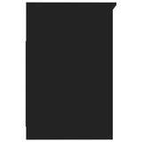 NNEVL Drawer Cabinet Black 40x50x76 cm Engineered Wood