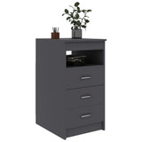 NNEVL Drawer Cabinet Grey 40x50x76 cm Engineered Wood
