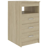 NNEVL Drawer Cabinet Sonoma Oak 40x50x76 cm Engineered Wood