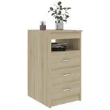 NNEVL Drawer Cabinet Sonoma Oak 40x50x76 cm Engineered Wood