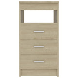 NNEVL Drawer Cabinet Sonoma Oak 40x50x76 cm Engineered Wood