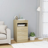 NNEVL Drawer Cabinet Sonoma Oak 40x50x76 cm Engineered Wood
