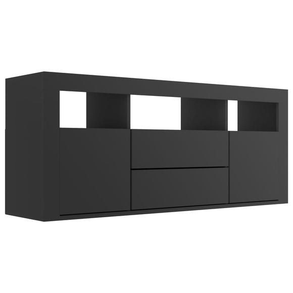 NNEVL TV Cabinet Black 120x30x50 cm Chipboard