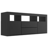 NNEVL TV Cabinet Black 120x30x50 cm Chipboard