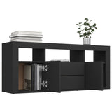 NNEVL TV Cabinet Black 120x30x50 cm Chipboard
