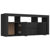 NNEVL TV Cabinet Black 120x30x50 cm Chipboard