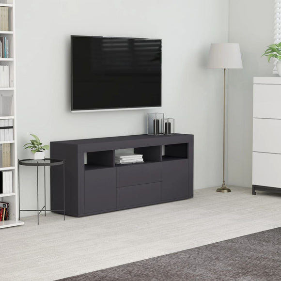 NNEVL TV Cabinet Grey 120x30x50 cm Chipboard