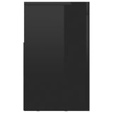 NNEVL TV Cabinet High Gloss Black 120x30x50 cm Chipboard