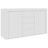 NNEVL Sideboard White 120x36x69 cm Chipboard