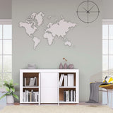 NNEVL Sideboard White 120x36x69 cm Chipboard