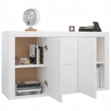 NNEVL Sideboard White 120x36x69 cm Chipboard