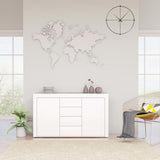 NNEVL Sideboard White 120x36x69 cm Chipboard