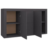 NNEVL Sideboard Grey 120x36x69 cm Chipboard