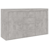 NNEVL Sideboard Concrete Grey 120x36x69 cm Chipboard