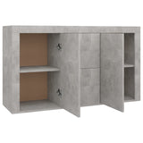 NNEVL Sideboard Concrete Grey 120x36x69 cm Chipboard