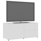 NNEVL TV Cabinet White 80x34x36 cm Chipboard