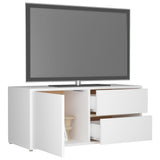 NNEVL TV Cabinet White 80x34x36 cm Chipboard