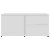 NNEVL TV Cabinet White 80x34x36 cm Chipboard