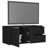 NNEVL TV Cabinet Black 80x34x36 cm Chipboard