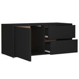 NNEVL TV Cabinet Black 80x34x36 cm Chipboard