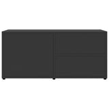 NNEVL TV Cabinet Grey 80x34x36 cm Chipboard
