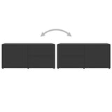 NNEVL TV Cabinet Grey 80x34x36 cm Chipboard