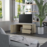 NNEVL TV Cabinet Sonoma Oak 80x34x36 cm Chipboard