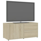 NNEVL TV Cabinet Sonoma Oak 80x34x36 cm Chipboard