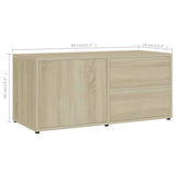 NNEVL TV Cabinet Sonoma Oak 80x34x36 cm Chipboard